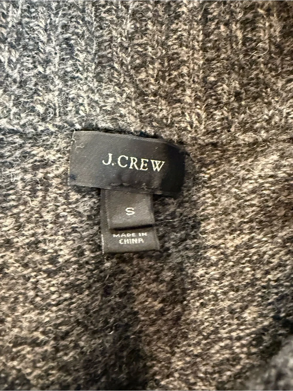 J.Crew Men’s Gray Marled Shawl Collar Sweater Small
